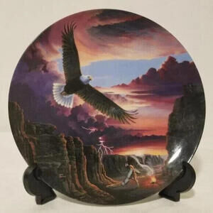 3/$25 1993 The Crestley Collection "Eagle Dance" Collector Plate #8577C